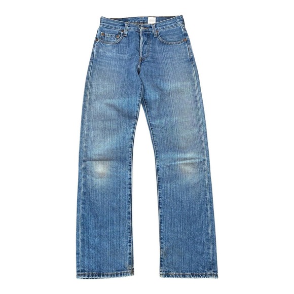 Levi's 501XX Jeans Womens 28x31 Blue Button Fly Medium Wash Denim Cotton - Picture 1 of 11